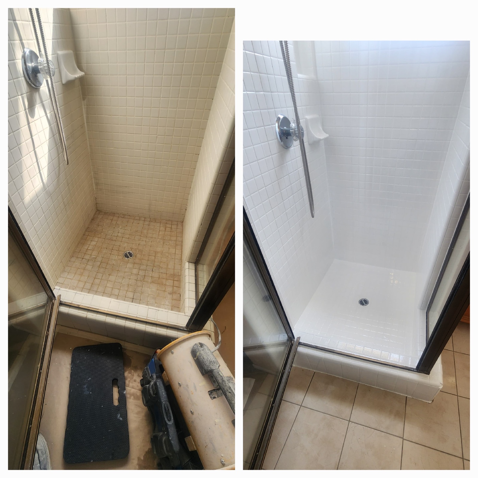 Shower Stall Refinishing by Fuentes Reglazing in Corona, CA